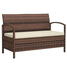 Outsunny Rattan Garden Bench