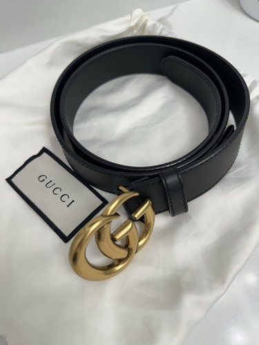 Gucci black leather - gucci, belt