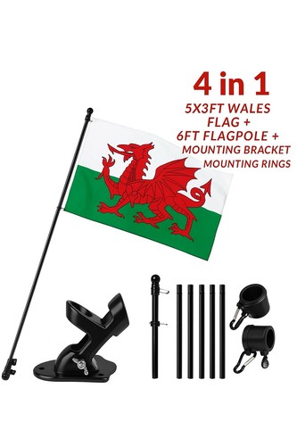 6ft flagpole wall mount - &,