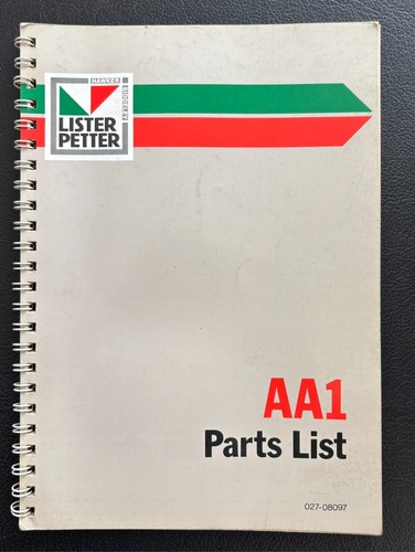 Lister petter aa1 - petter, parts