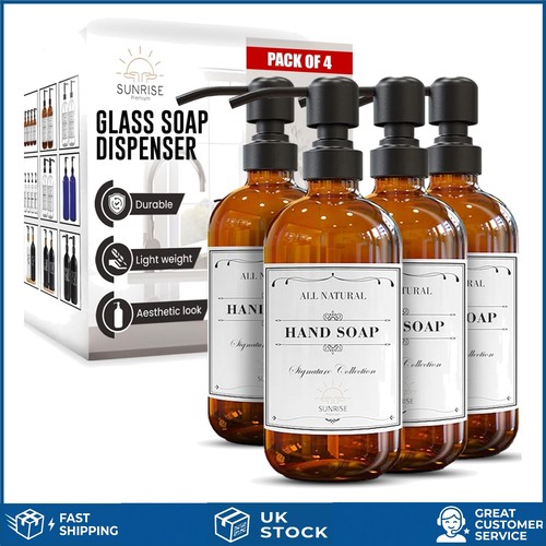 Elegant amber glass soap - elegant,
