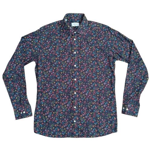 Eton floral print shirt cotton - floral,