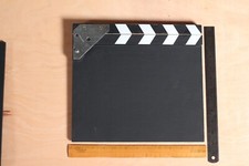 MEDIUM Clapperboard 12x11" Movie Wood Chalk Board Slate Traditional
