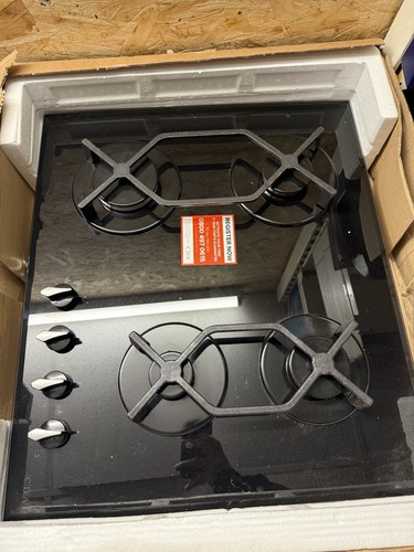 Cda 60cm black glass burner - cda,