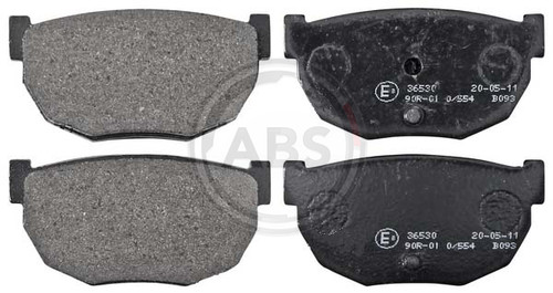 Rear brake pad set s - brake,