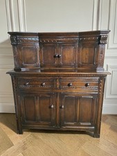 An Antique Style Oak Two Tier