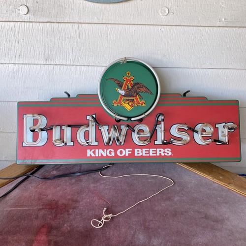 Budweiser neon sign king - neon, of