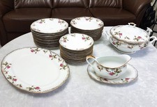 CHODZIEZ beautiful dinner service for 12 people porcelain 41 pieces mint condition