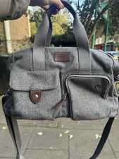 Mamas & Papas Baby Changing Bag• Grey Bowling Style Bag for Babies • ☑️