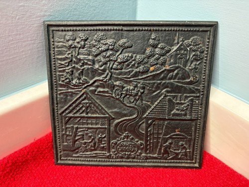 German cast iron - iron, fireback