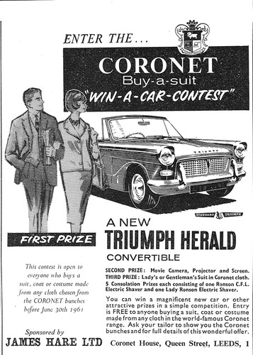 1961 advert for triumph - advert,