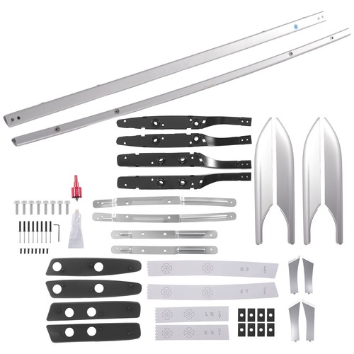 Aluminum roof luggage rails - aluminum,