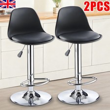 2PCS Bar Stools Adjustable Breakfast Swivel Gas Lift Chair Kitchen Cafe Pub Tool