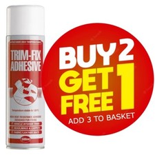 TRIM FIX Spray Glue Van Carpet High Temperature Adhesive Heat Resistant 500ml