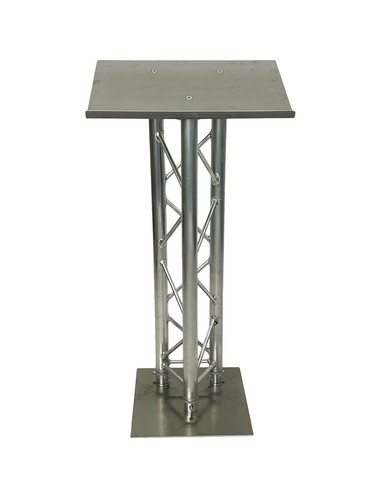 Silver truss lectern podium - silver, lectern,