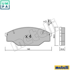 BRAKE PAD SET DISC BRAKE 22-0227-0 FOR VW TOYOTA HILUX/VI/Pickup/MIGHTY/TIGER