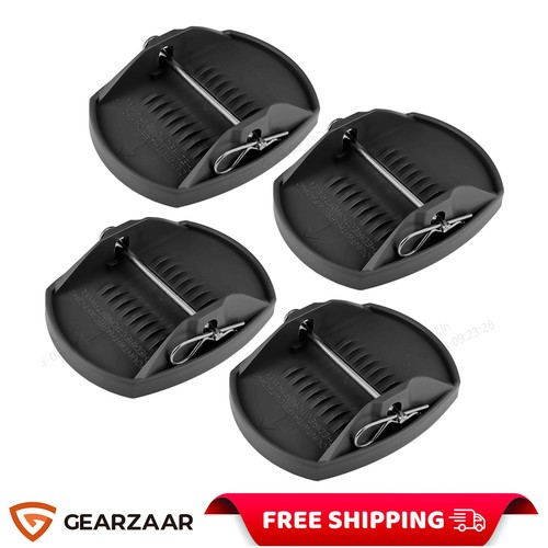 4pcs caravan steady pads black - 4pcs,