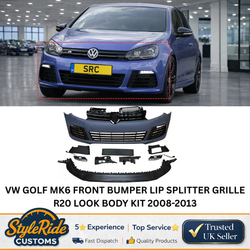 Golf mk6 front bumper lip - front,