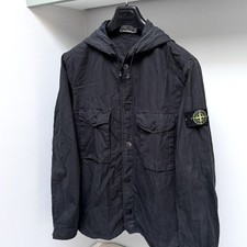 STONE ISLAND Hooded Button Up