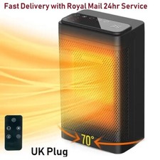 Electric Space Heater Low Energy 1500W Ceramic Fast Heating Fan Heater Portable