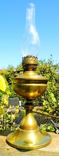 Oil lamp edwardian - edwardian,
