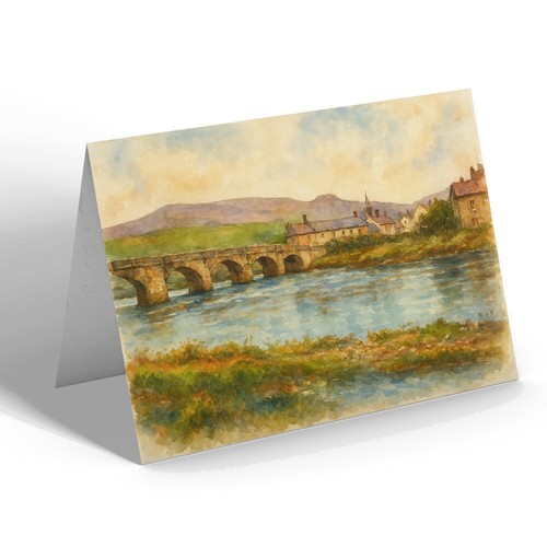 Greeting card the bridge - greeting,