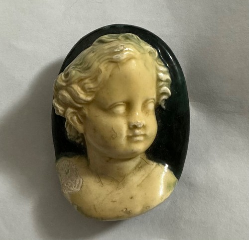 Vintage cherub angel cameo - vintage,