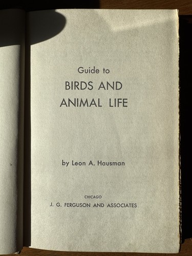 Guide birds and animal life - to,