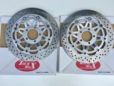 PAIR OF FRONT BRAKE DISCS FOR KAWASAKI ZR1100  ZZR1100 C1 C2 C3 1990 TO 1992