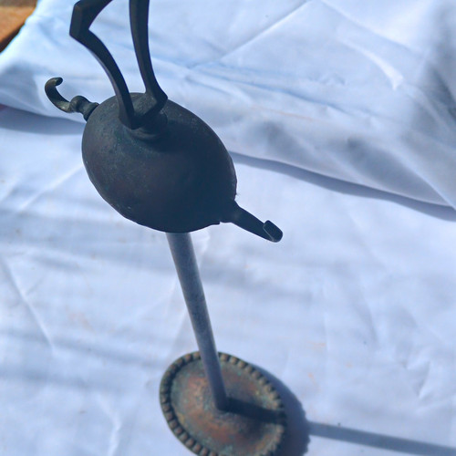 Vintage brass fireplace tool - fireplace,
