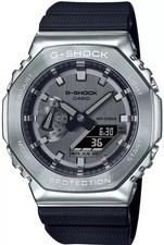 G-Shock GM-2100-1AER 44.4 mm Silver Mineral Crystal Case W/ Black Stylish Watch
