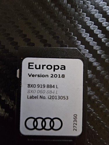 Audi sat nav - card, version