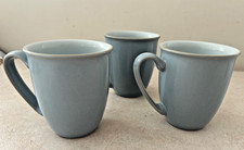 3 x  DENBY STORM GREY MUGS -