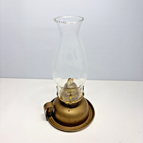 Brass lamp with glass - lamp,