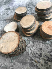 Set of 10 Natural Wood Slices for Crafts – Rustic Tree Discs