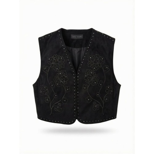 Zara stud embellished - zara, black