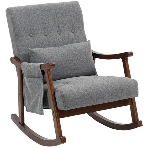 Homcom wood frame rocking - homcom,