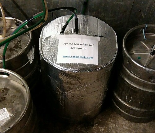 Insulated keg jacket - insulated, ice