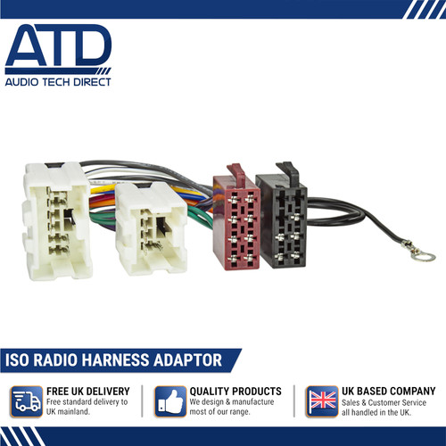Iso radio adaptor for - radio,