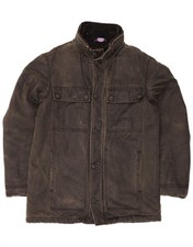 MARLBORO CLASSICS Mens Windbreaker Jacket UK 40 Large Grey Cotton CW14