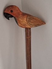 Carved Bird Handled Walking