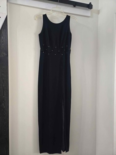 Vintage y2k black gown elegant - black,