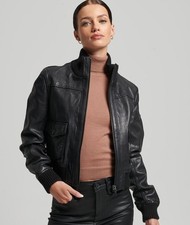 Superdry Knit Collar Leather