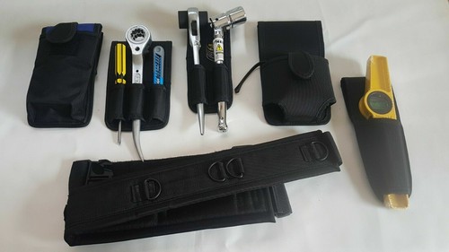 Black scaffolding tools - scaffolding, belt