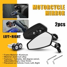 Pair 7/8" 22mm Bar End Mirrors