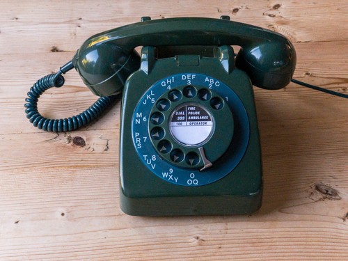 Vintage rotary dial phone - , –