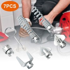 7X Cutter Set Drain Cleaner Plumbing Snake Cable Auger Clog Sewer Unblocker Tool