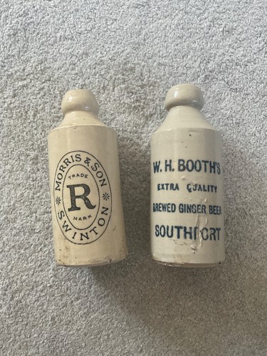 Antique stoneware bottle set - stoneware,
