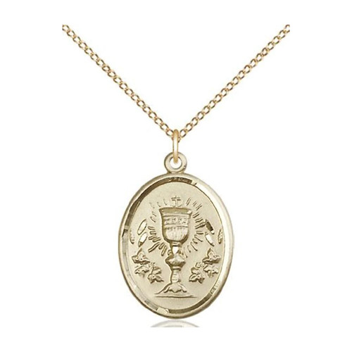 Communion chalice medal - communion,