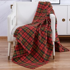 Red Check Blanket Soft & Warm